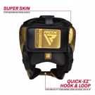 RDX L1 MARK PRO CHEEK BOXING TRAINING HEAD GUARD BLACK/SILVER